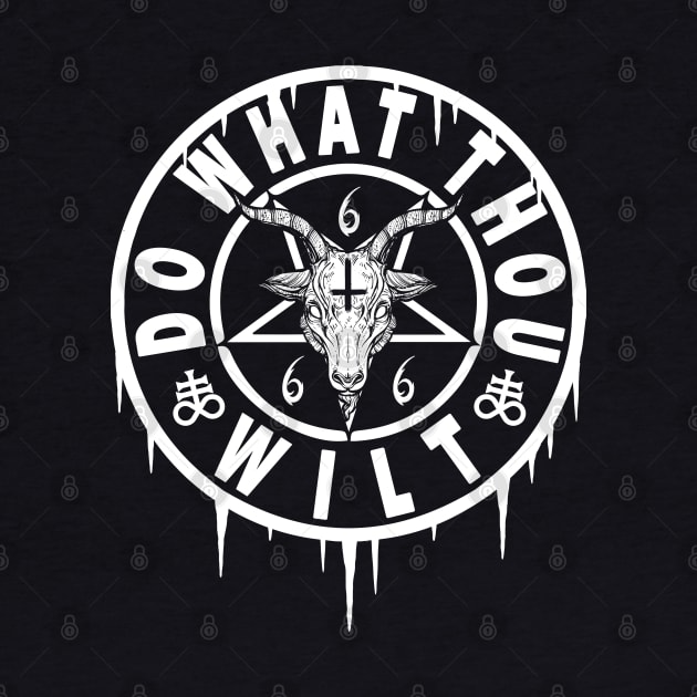 DO WHAT THOU WILT - OCCULT BAPHOMET by Tshirt Samurai